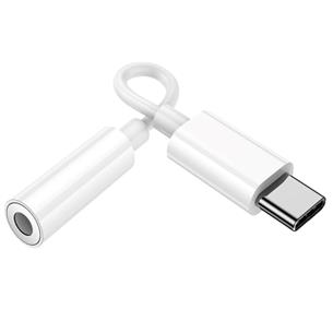Adaptador USB-C a Jack 3.5mm Hoco LS35 Blanco 2