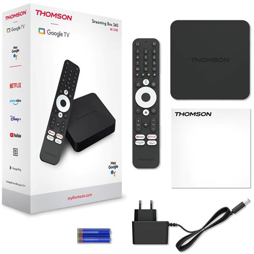 Thomson Google TV Streaming Box 240 4K UHD Wifi/LAN