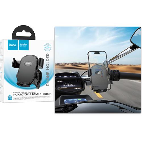 Hoco H85 Soporte de Móviles para Bicicleta y Moto Negro