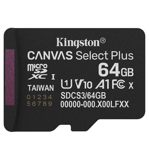 Memoria Micro SDHC 64GB Kingston 100MB/s SDCS3/64GB