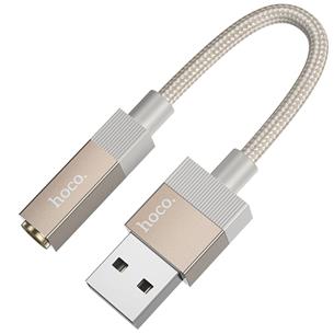Hoco UPA32D Cable USB-A a Jack 3.5mm  Dorado 2