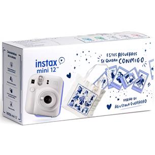 Fujifilm Instax Mini 12 Cámara Instantánea Kit Regalo Clay White 2