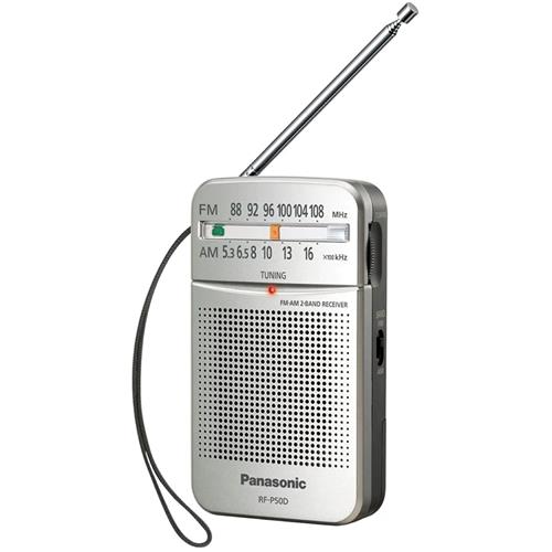 Panasonic RF-P50DEG-S Radio de Bolsillo AM/FM con Antena