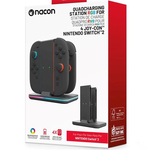 Nacon Base de Carga para  4 Mandos Joy con Nintendo Switch 2 (SWITCHEWJCCHARGER)