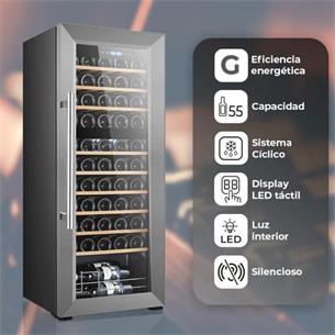 Svan SVN5500D Vinoteca 150L 55 Botellas G Negro Puerta 2