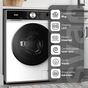 Svan SL9404AIDV Lavadora C.Frontal 1400 rpm 9KG Blanco 2