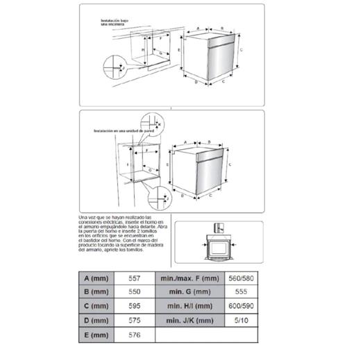 Svan SHM10700DCN Horno 60cm 69L Cristal Negro