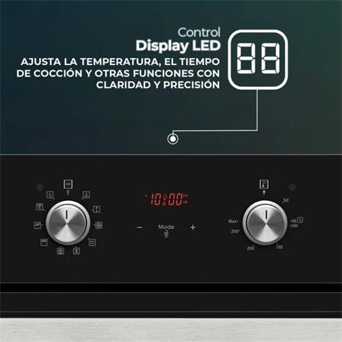 Svan SHM10700DCN Horno 60cm 69L Cristal Negro