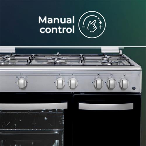 Svan SKGW5901PBX Cocina Gas 90cm con Wok Horno 59L