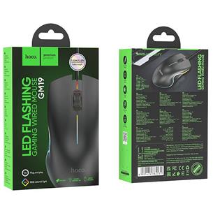 Hoco GM19 Ratón Gaming Luminoso Negro 2
