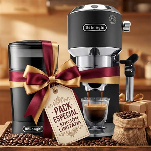 Delonghi Dedica Style EC685BK Cafetera Espresso + Molinillo De Regalo
