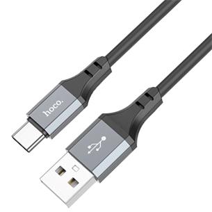 Cable Usb-A a Usb-C 3.0A 1m SIlicona Hoco X86 Negro 2