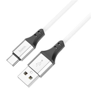 Cable Usb-A a Usb-C 3.0A 1m Silicona Hoco X86 Blanco 2