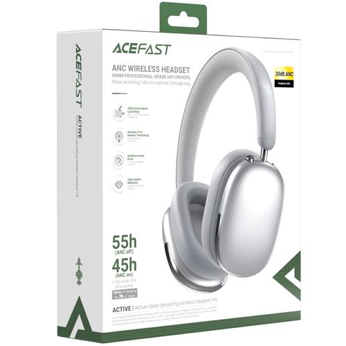 Acefast H9 Auricular Inalámbrico con Cancelación de Ruido Plata