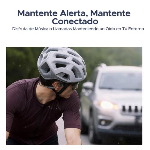 Doogee BoneBeat Run Auricular Deportivo de Conducción Osea Bluetooth Azul