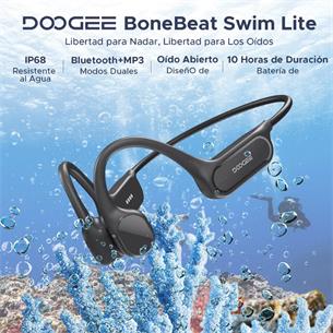 Doogee BoneBeat Swim Lite Auricular de Conducción Osea BT y MP3 para Nadar Gris Oscuro 2