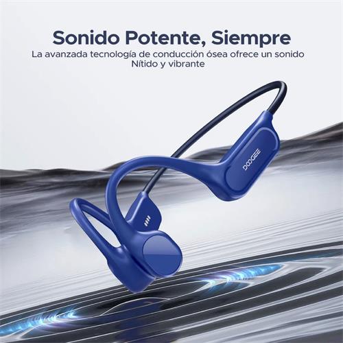 Doogee BoneBeat Swim Lite Auricular de Conducción Osea BT y MP3 para Nadar Azul
