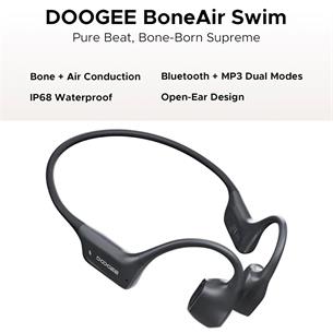 Doogee BoneAir Swim Auricular de Conducción Osea y Aerea BT y MP3 para Nadar Gris Oscuro 2