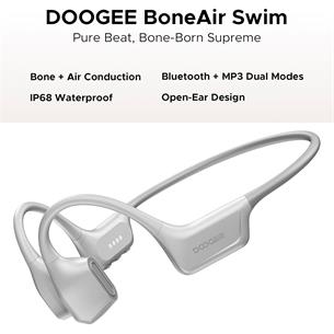 Doogee BoneAir Swim Auricular de Conducción Osea y Aerea BT y MP3 para Nadar Gris Claro 2