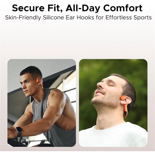 Doogee BoneAir Swim Auricular de Conducción Osea y Aerea BT y MP3 para Nadar Naranja