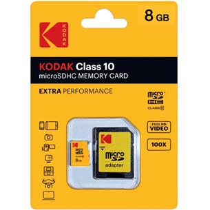 Memoria Micro SDHC 8GB Class 10 Extra Kodak