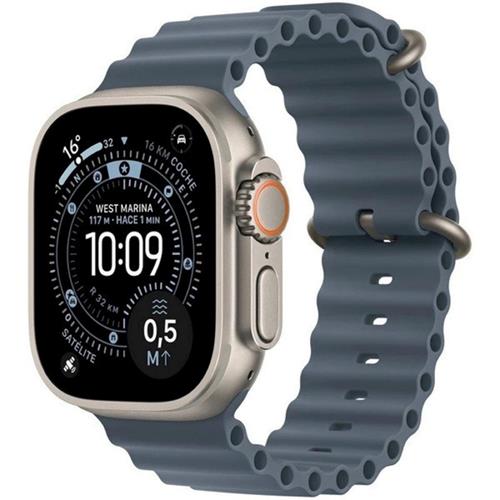 Apple Watch Ultra 3 (2025) 5g 49mm Natural Titanium Case-Anchor Blue (MEWH4QF/A)