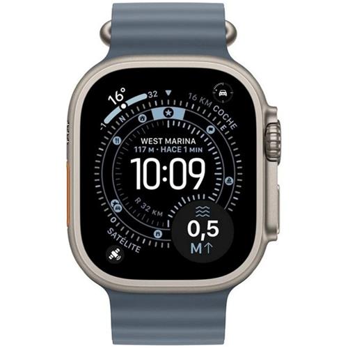 Apple Watch Ultra 3 (2025) 5g 49mm Natural Titanium Case-Anchor Blue (MEWH4QF/A)