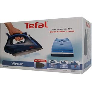 Tefal Virtuo FV1713 Plancha Vapor 2000W 90g Azul y Negra 2