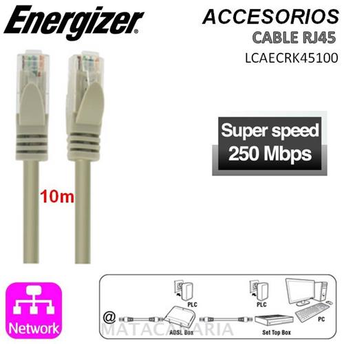 Energizer Lcaerj45100 Cable 10 Metros