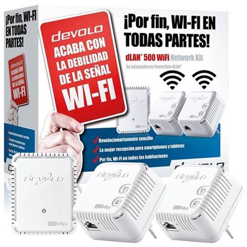 Devolo 9277  Dlan 500 Plc 500Mb/S Wifi 150Mb/S Trio