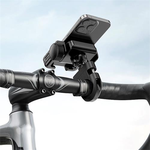 Acefast D58 Soporte de Móvil para Bicicleta y Patineta, Antideslizante Negro