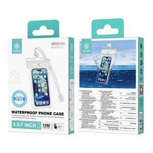 Funda Impermeable para Móvil  3.5" a 7´´ IPX8 Ikrea WR9153 Blanca 2