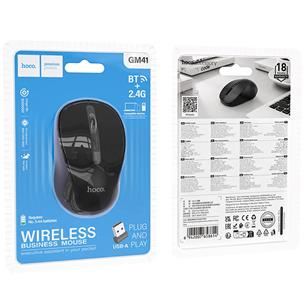 Hoco GM41 Ratón Bluetooth y 2.4G Negro Negro 2