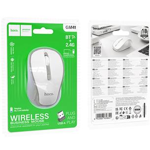 Hoco GM41 Ratón Bluetooth y 2.4G Blanco 2