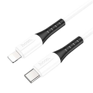 Cable USB-C a Lightning 1 metro 3Amp Hoco X82 Silicona Blanco 2