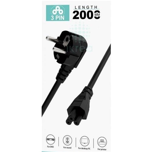 Ikrea WB1377 Cable de Alimentación PVC 3 Pines 2 Metros