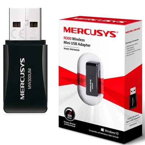 Mercusys Adaptador Wifi 300N (Mw300Um)