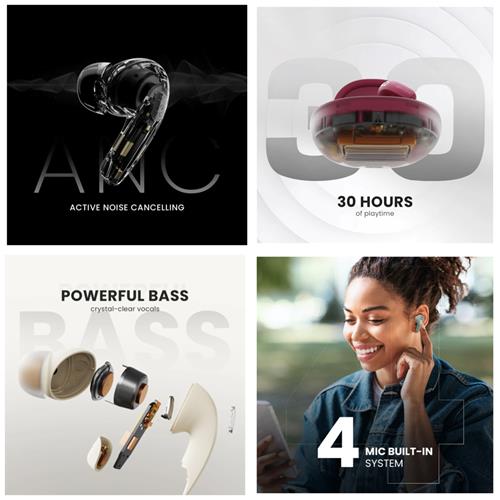 HiFuture FlyBuds4 AI Auricular Bluetooth con Tradución Simultanea de 130 idiomas Latte