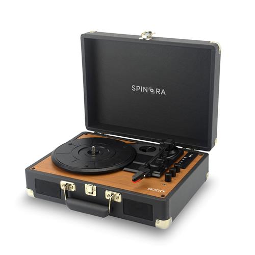 Sogo Tocadiscos con Bluetooth In/Out Reproduce 33/45/78 RPM  (TDA-SS-8645)