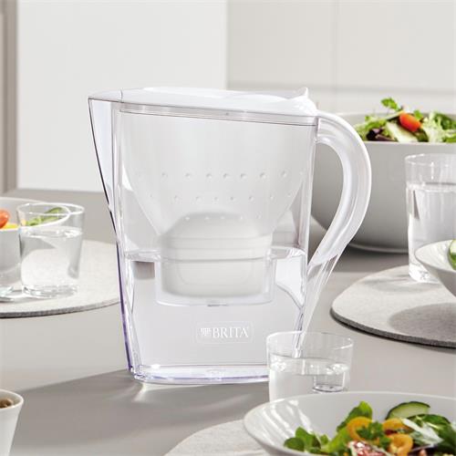 Brita Marella Jarra Filtrante 2.4L + 2 Filtros Maxtra Pro Blanca