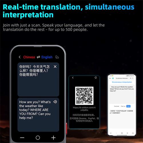 Valore Traductor AI con Pantalla 3.1", Cámara, 139 Idiomas y Chat GPT (AI001)