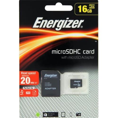Mem. Micro Sdhc 16Gb Class 10 Energizer 40Mb/S Uhs-I