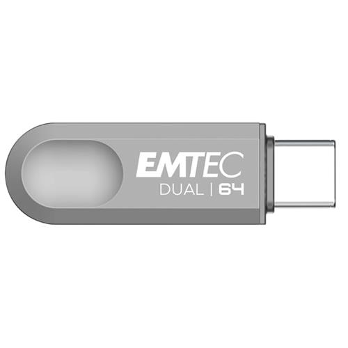 Memoria USB Dual 3.2 64GB USB-C y USB-A Emtec D280