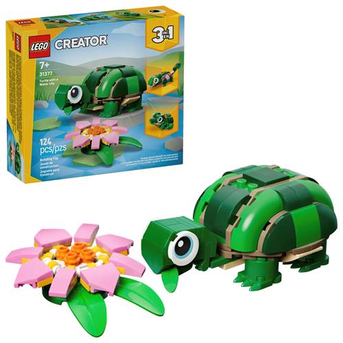 LEGO 31377 Tortuga con Flor de Nenúfar