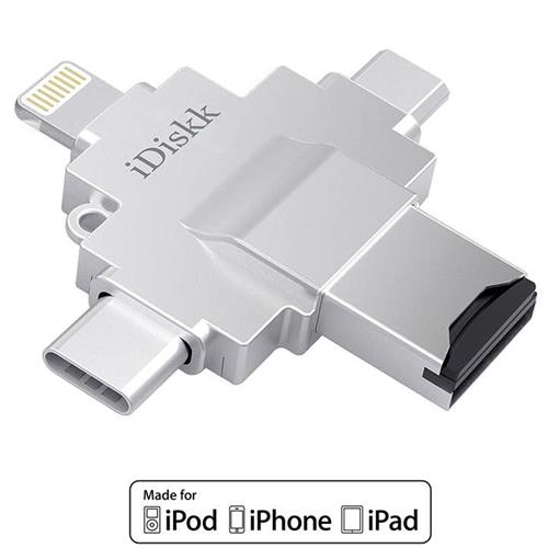 Memoria Idiskk R004 Lector 4 -1  Usb/Usb-C/Lightning/Micro Usb
