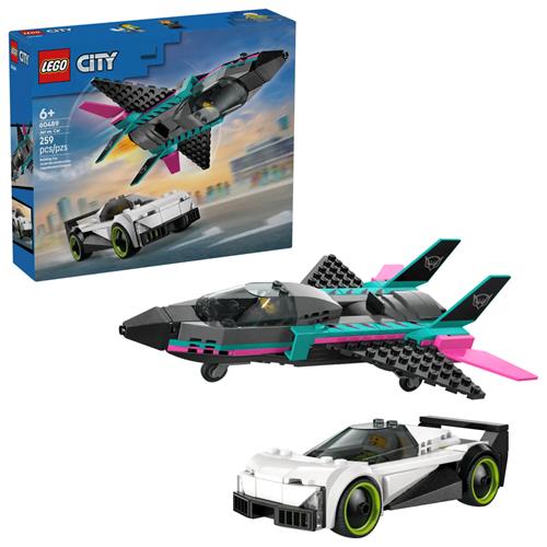 LEGO 60489 Jet versus Coche