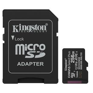 Memoria Micro SD 256GB Kingston HC 150MB/s SDCS3 + Adaptador SD 2