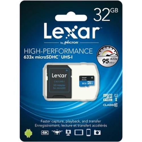 Lexar Micro Sdhc 32Gb 95Mb/S Uhs-1 (Lsdmi32Gbbeu633A)