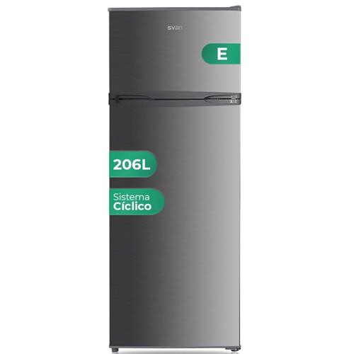 Svan SF145503EX Frigorifico 2 Puertas Ciclico Clase E 143x55x56cm Inox