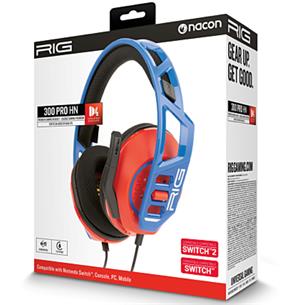 Rig Auricular Gaming 300 PRO HN Switch-Switch 2 Rojo y Azul 2
